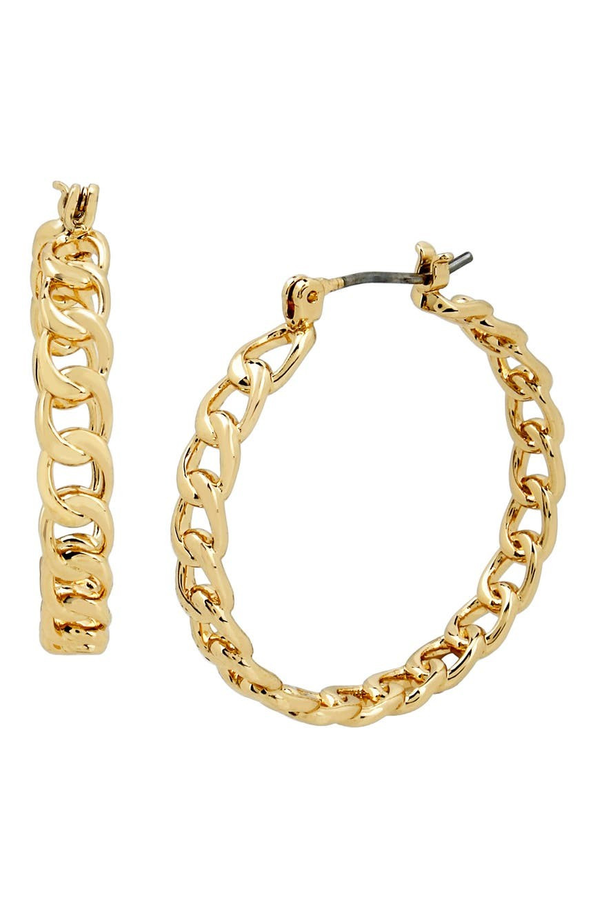 Frozen Chain Hoop Earrings | Nordstrom