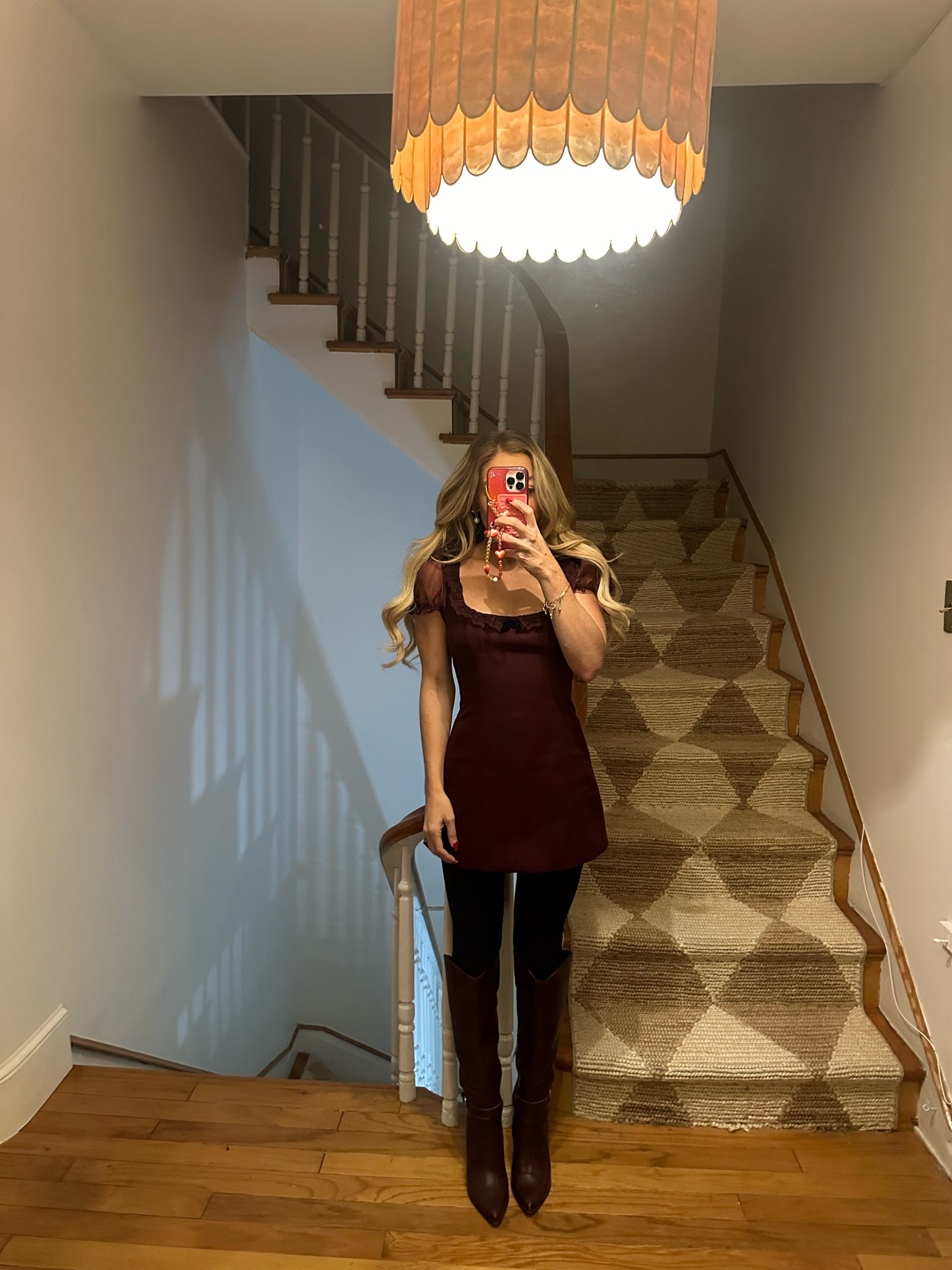Night out look reformation Kacey Musgraves bunny dress in burgundy 

#LTKSeasonal #LTKParties #LTKShoeCrush