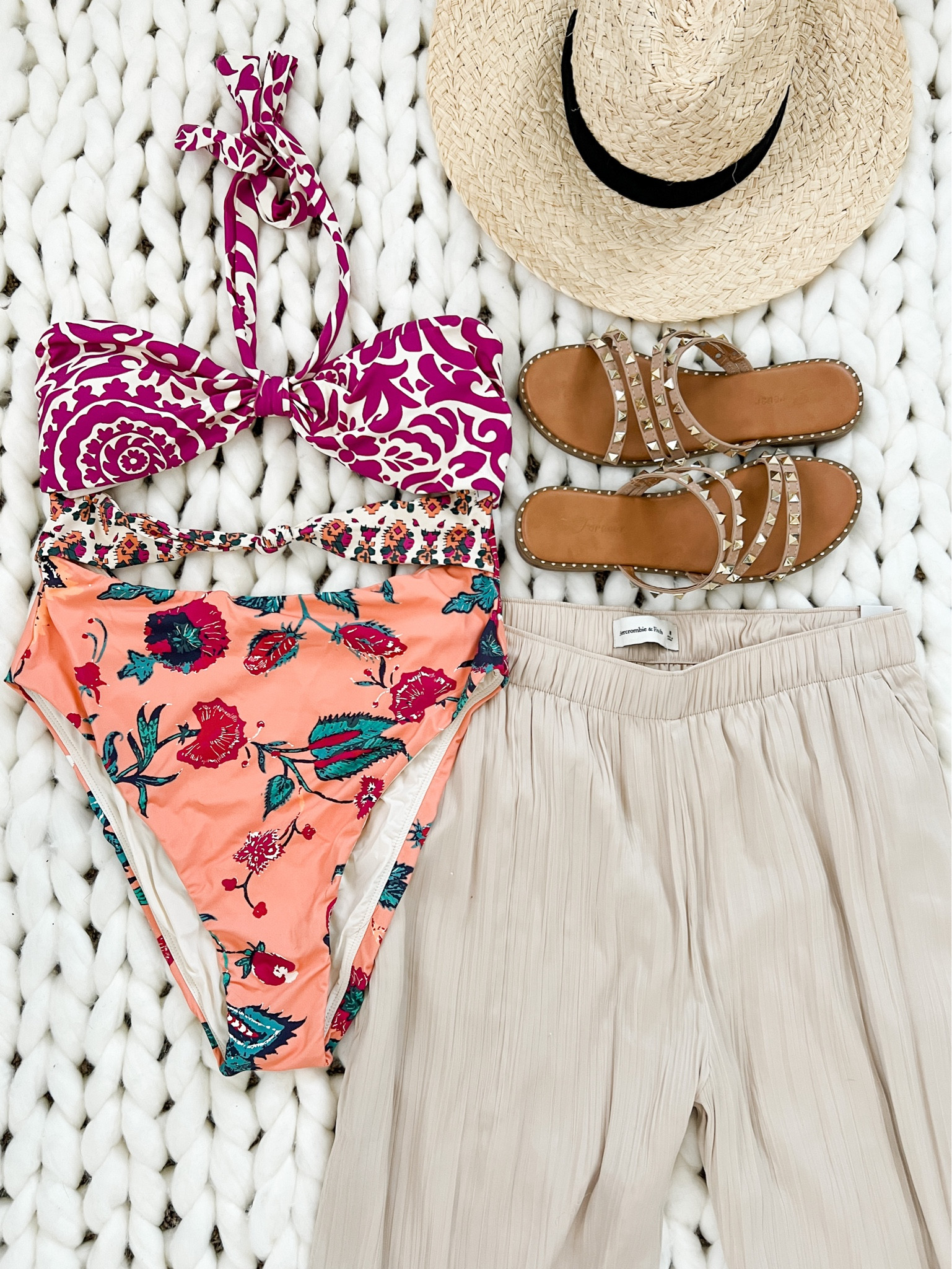 Beach vacation outfit: one piece swimsuit from Anthropologie, and wide leg pants from Abercrombie

Beach vacation
Beach outfit
Vacation outfit
Vacation outfits 
One piece swimsuit
Swimwear
Swim suit
Vacation style
Beach outfits
Wide leg pants
Abercrombie
Anthropologie
Beach vacation outfits 
Vacation outfits beach

#LTKU #LTKSeasonal #LTKunder50 #LTKunder100 #LTKFind #LTKstyletip #LTKsalealert 

#LTKtravel #LTKswim