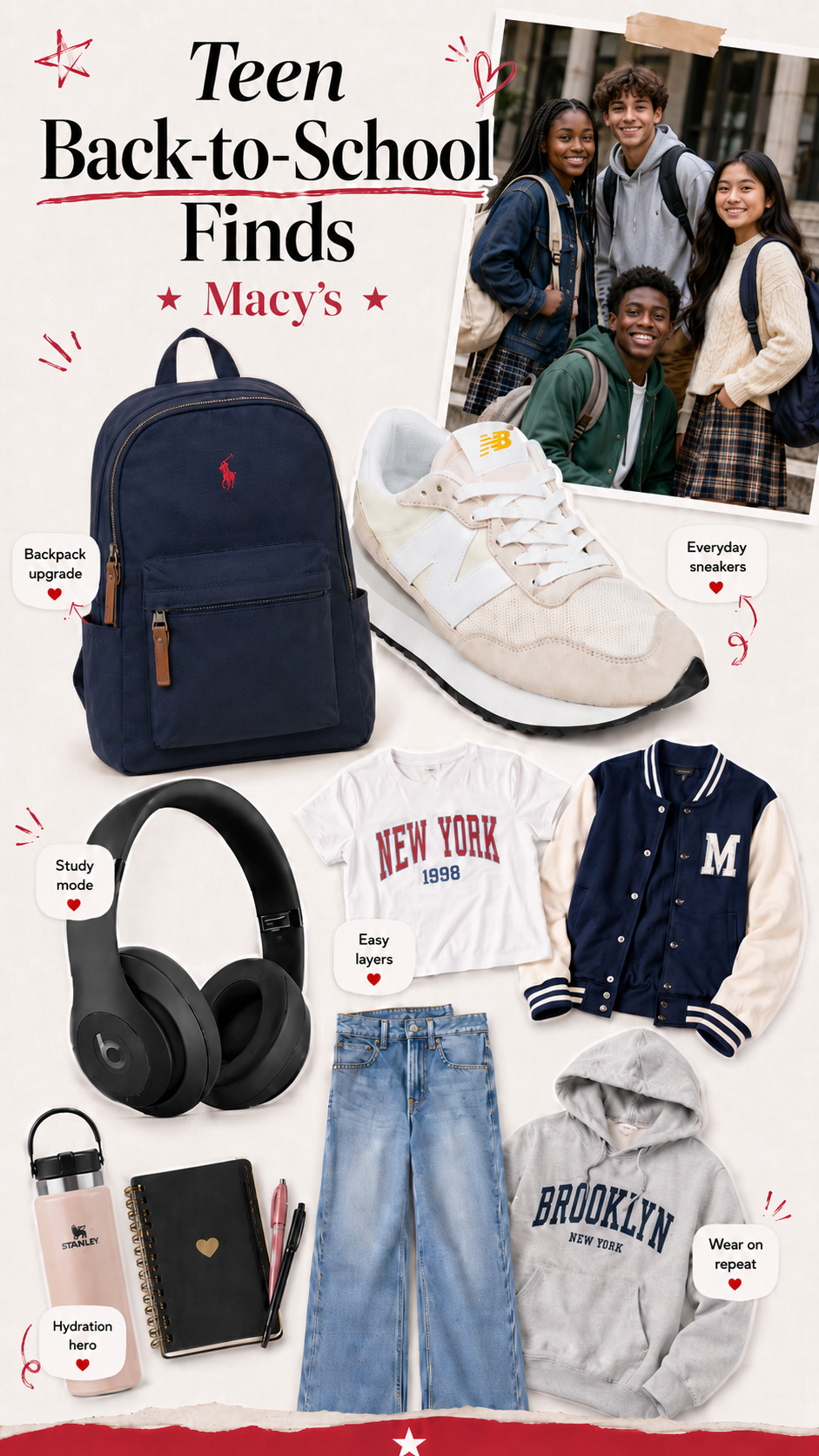 Back-to-school finds for teens 🎒👟🎧 From backpacks and sneakers to everyday essentials, these are some of my favorite picks for starting the school year in style. 🛍️✨

#BackToSchool #TeenStyle #BackToSchoolShopping #MacyFinds #LTKStyle #TeenFashion 

 #LTKActive #LTKU #LTKKids