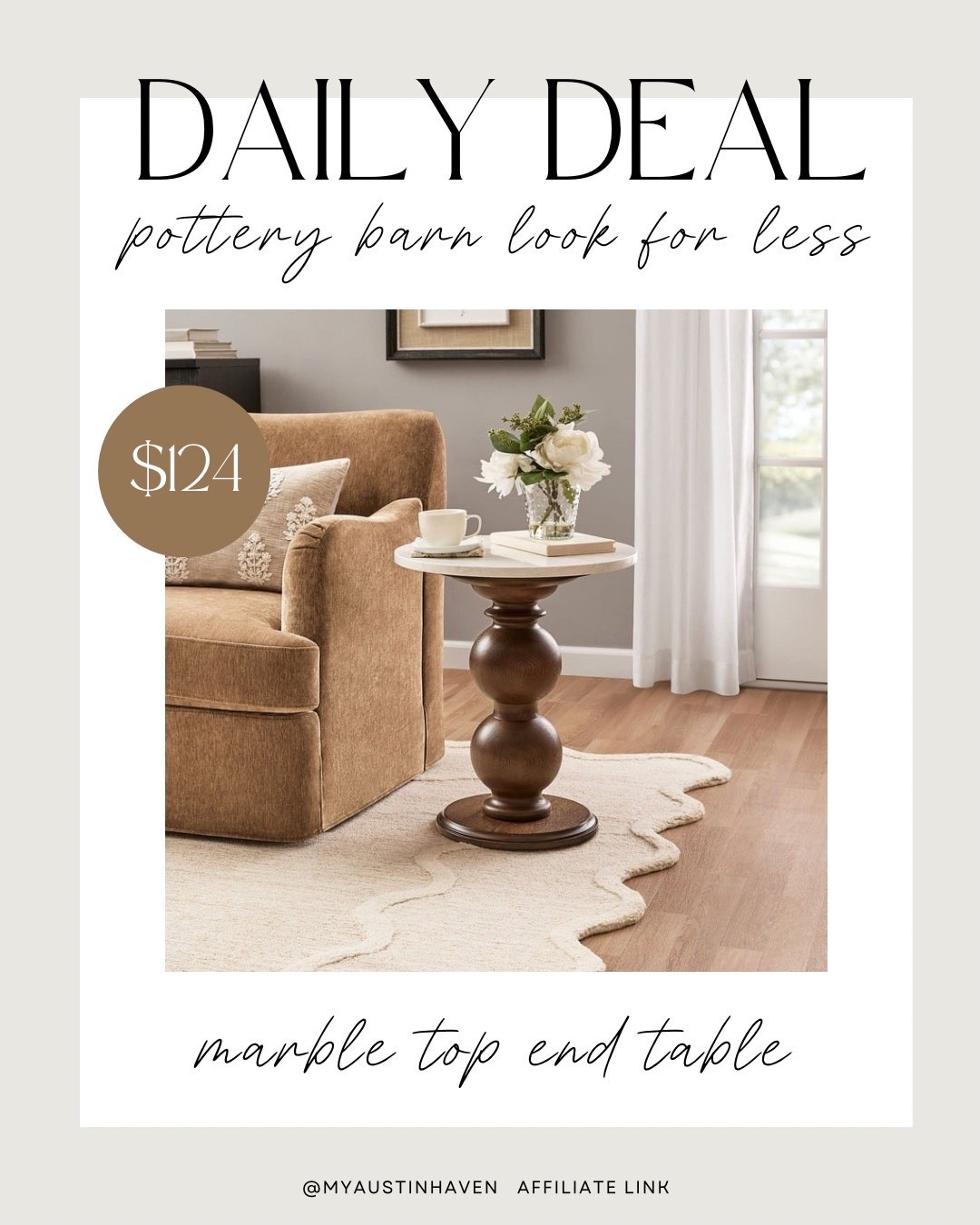 Daily Deal on this gorgeous new end table from MTH at Walmart! #walmartpartner

My texas house, walmart home, walmart finds

#LTKHome