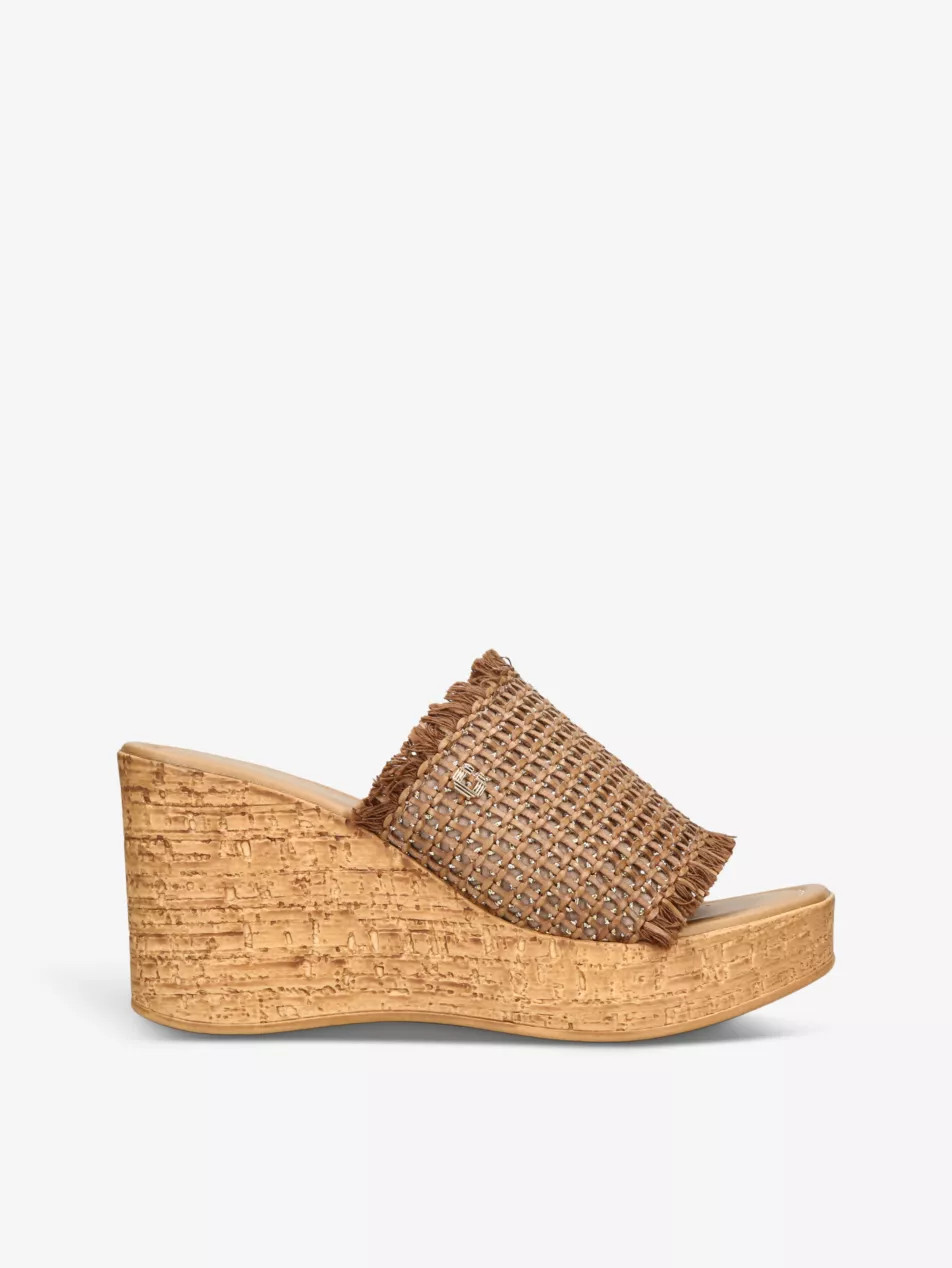 Ivy branded woven wedge sandals | Selfridges