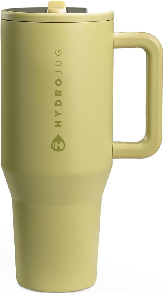 HydroJug Traveler - 40 oz Water Bottle with Handle & Flip Straw - Fits in Cup Holder, Leak Resist... | Amazon (US)