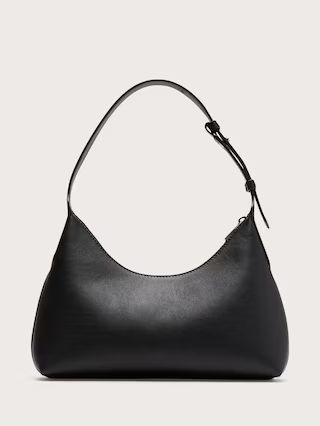 Leather Crescent Shoulder Bag | Banana Republic (US)