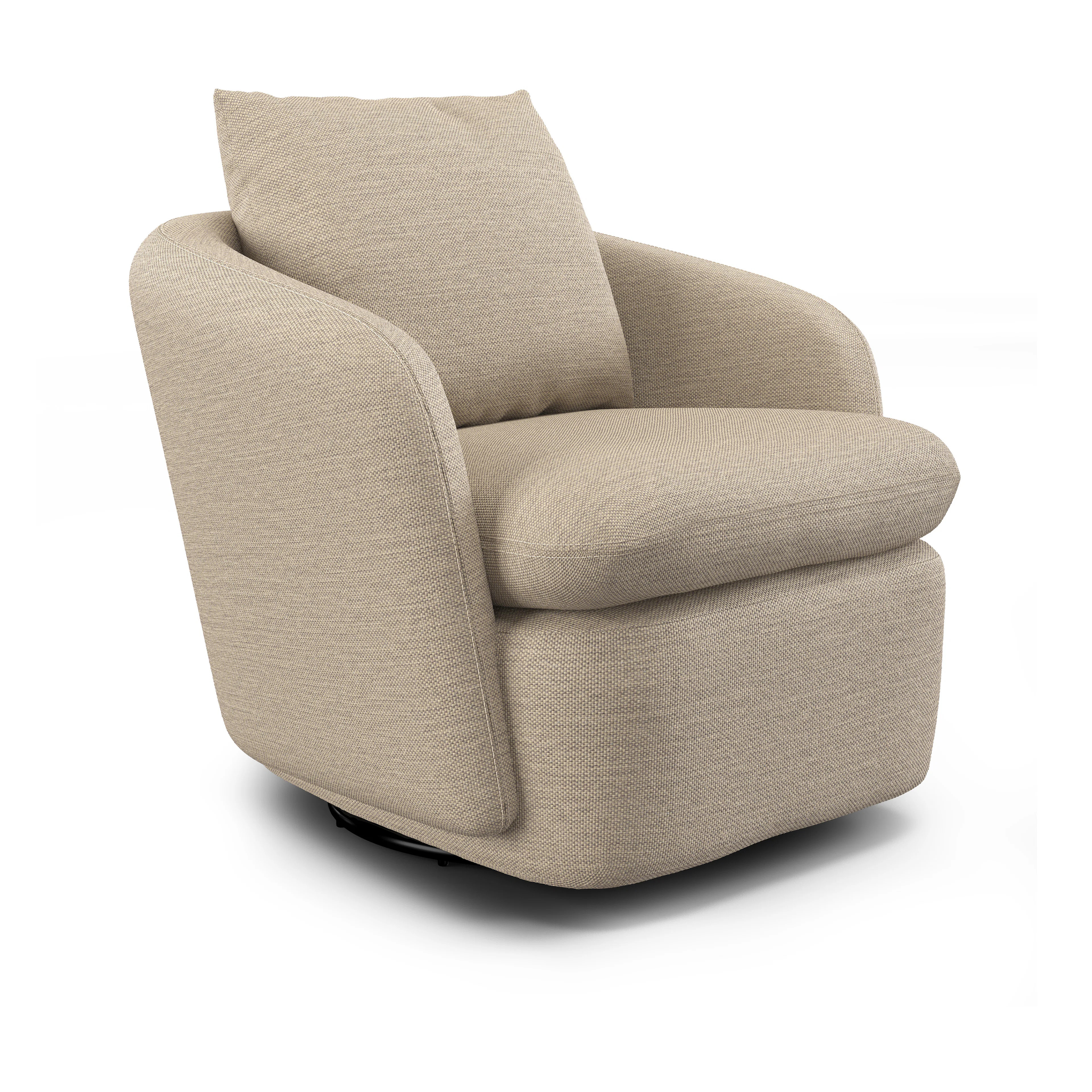 Leigh 33" Swivel Lounge Chair - Silver Taupe | Article