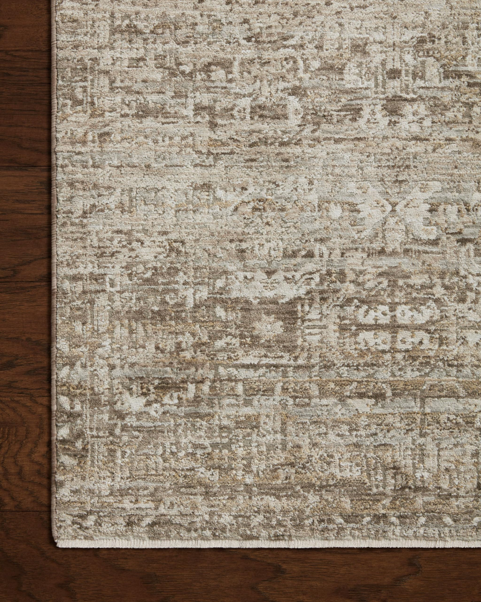 Loloi Amber Lewis Honora Collection HON-04 Bark/Dove 9'-6" x 13' Area Rug | Amazon (US)