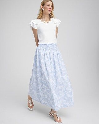 Floral Jacquard Maxi Skirt | Chico's