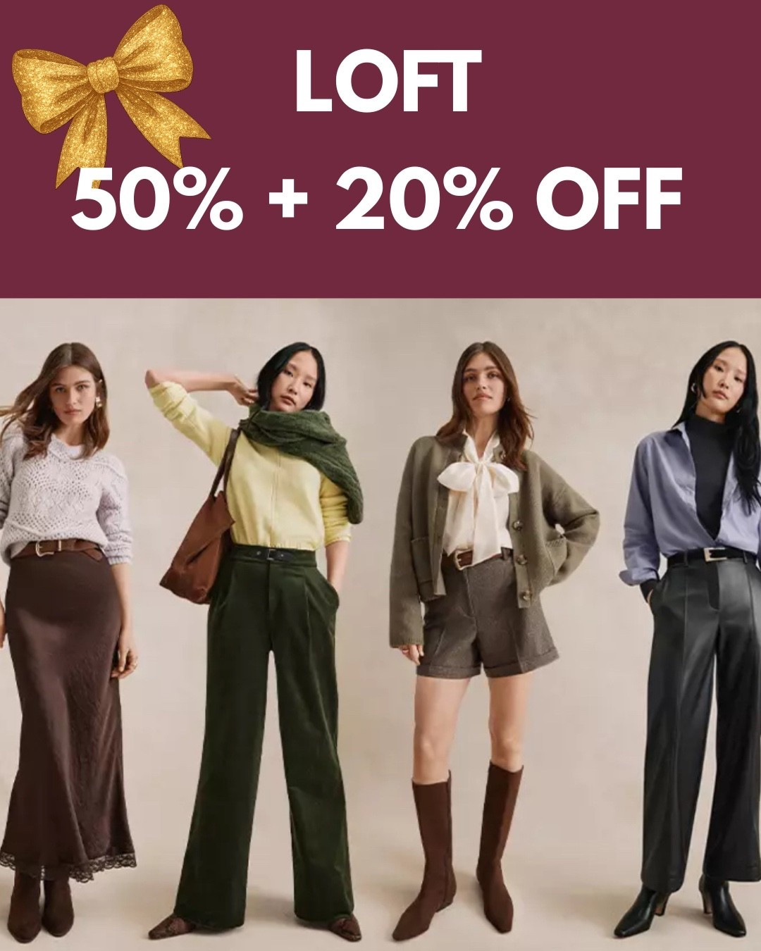 SALE at LOFT ‼️ SAVE 50% OFF Site Wide and an additional 20% OFF!! 🛍️  Click any product photo to Shop + SAVE!! Would be so appreciated 😍 

Workwear - Date Night - Office Outfit - Seasonal- Shoe Crush - Resort Wear - Dress - Dinner Date 
- Travel - Boots - Cowboy 🤠 Western Wear - Business Casual- Lounge Sets - Pajamas- - Jackets - Denim Dress - Wedding Guest Dress - Holiday Outfit - Gift Guide - Loft - SALE ALERT 

Follow my LTK @fashionistanyc on the @shop.LTK app to view this post and get my exclusive app-only content!

#liketkit #LTKgrwm #LTKdayinmylife #LTKootd #LTKgrwm #LTKFindsUnder50 #LTKTravel #LTKSaleAlert #LTKWorkwear #LTKPetite #LTKSeasonal #LTKFindsUnder100
@shop.ltk
https://liketk.it/5JfKt