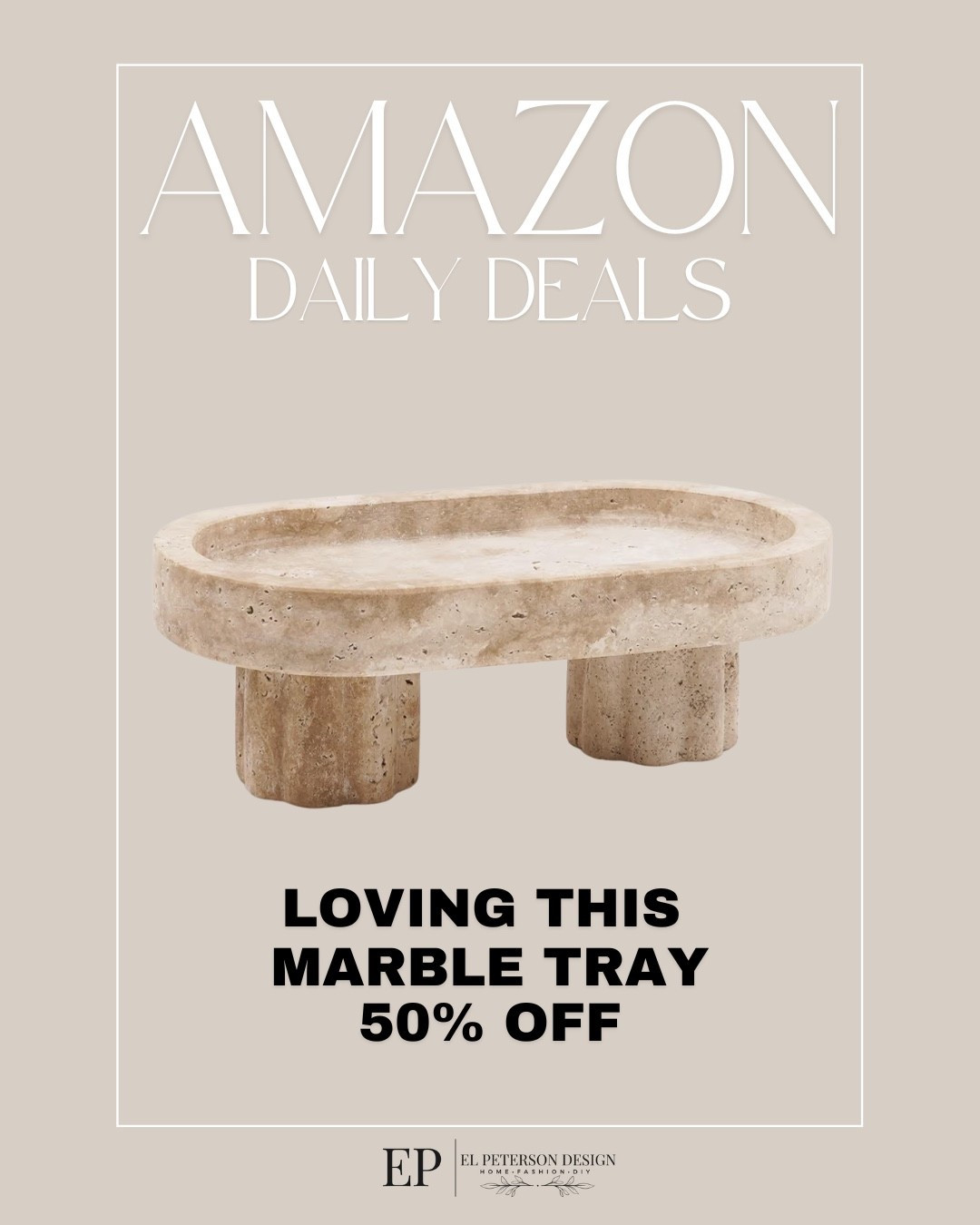 Amazon Daily Deals
Marble pedestal tray 

#LTKHome #LTKSaleAlert #LTKFindsUnder50