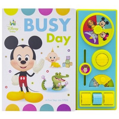 Disney Baby Mickey -  Busy Day Busy Box - A First Step into STEM by Kathy Broderick (Board Book) | Target