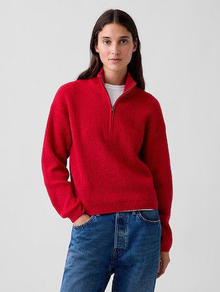 CashSoft Oversized Half-Zip Pullover | Gap (US)