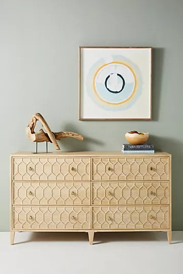 Textured Trellis Six-Drawer Dresser | Anthropologie (US)