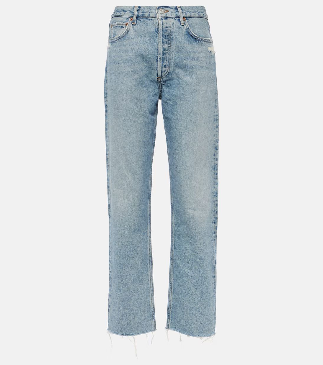90's Pinch Waist high-rise straight jeans | Mytheresa (UK)