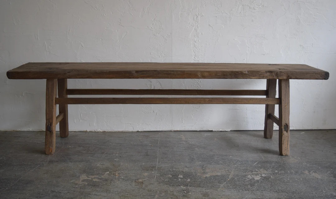 Made to Order: Long Oversized Wooden Bench 70 Long - Etsy | Etsy (US)