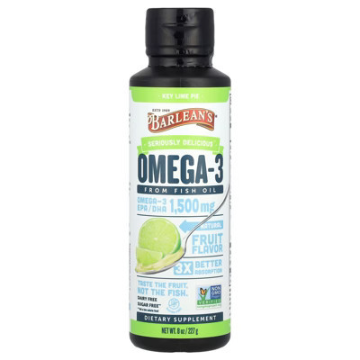 Barlean's Omega-3 From Fish Oil, Key Lime Pie, 8 oz (227 g) | Target