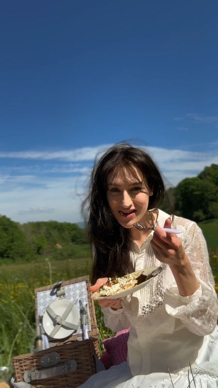 Sunshine, picnics, and a touch of ethereal vibes? This look is serving all the summer outfit 2024 trends with a delightful mix of casual and cute!  I'm swooning over this dreamy short lace long sleeve white dress – it's perfect for a summer picnic and adds a touch of "fairy outfit" aesthetic. The Asics sneakers keep things comfy and playful, ideal for chasing butterflies or strolling through the park.  This outfit is perfect for a casual date, a fun get-together with friends, or embracing the ultimate picnic aesthetic.  Think "soft feminine outfits" with a touch of sporty chic! #summerfashion #casualsummeroutfit #summeroutfits #picnicaestheticoutfit #casualdateoutfitsummer #casualchicoutfit #fayatoutfit #LTKsummer #LTKsale 
#whitedress

#LTKSeasonal #LTKVideo #LTKstyletip