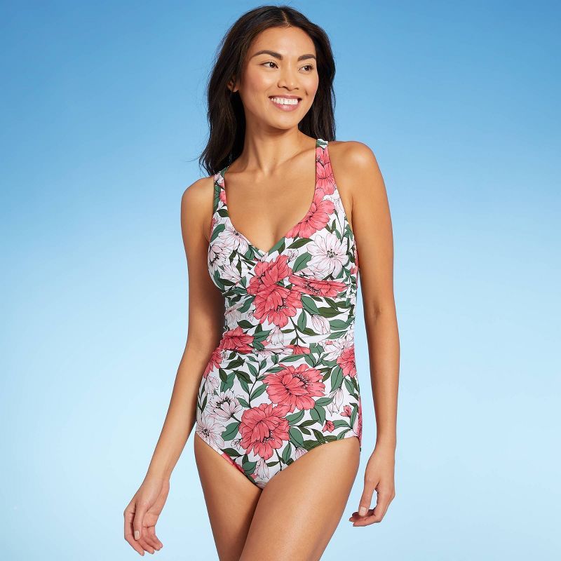 Women's Twist-Front One Piece Swimsuit - Kona Sol™ | Target