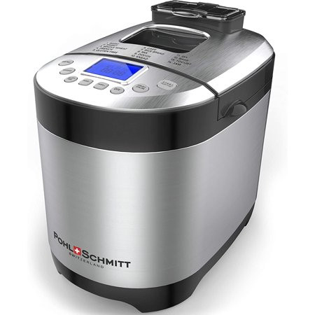 Pohl Schmitt Stainless Steel Bread Machine Bread Maker, 2LB 17-in-1, 14 Settings Incl Gluten Free &  | Walmart (US)