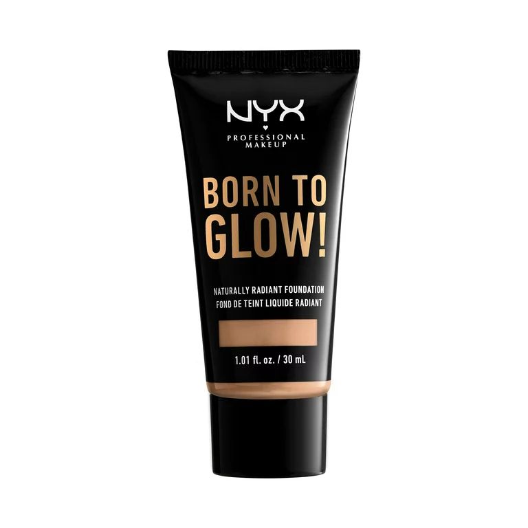 NYX Professional Makeup Born To Glow Naturally Radiant Foundation, Medium Coverage, Natural | Walmart (US)