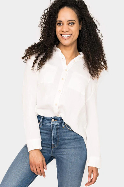 Beachside Gauze Button Front Shirt | Gibson