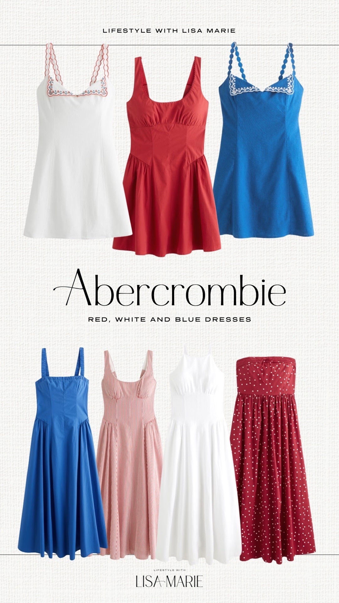 Red, white and blue dresses for Memorial Day and the Fourth of July! Mini, midi and maxi dresses for summer events, holidays and BBQs. Patriotic dresses. Elevated casual outfits. Summer dresses for warm weather.

#LTKmomlife #LTKSeasonal #LTKPetite