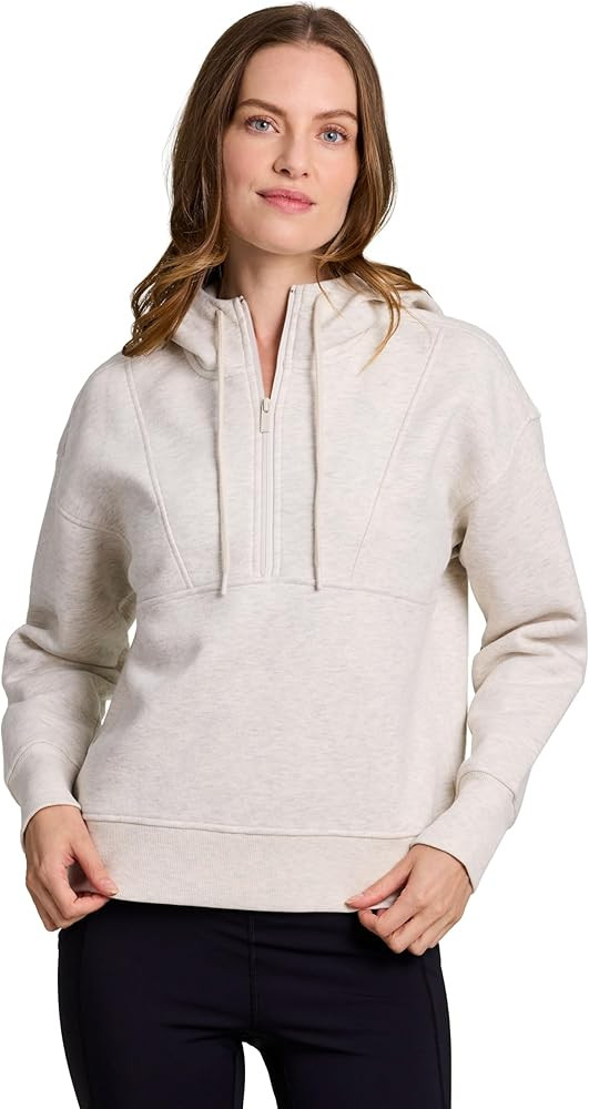 RBX Active Women's Fleece Sweatshirt, Cotton Blend 1/2 Zip Fleece Hoodie Mock Neck Pullover | Amazon (US)
