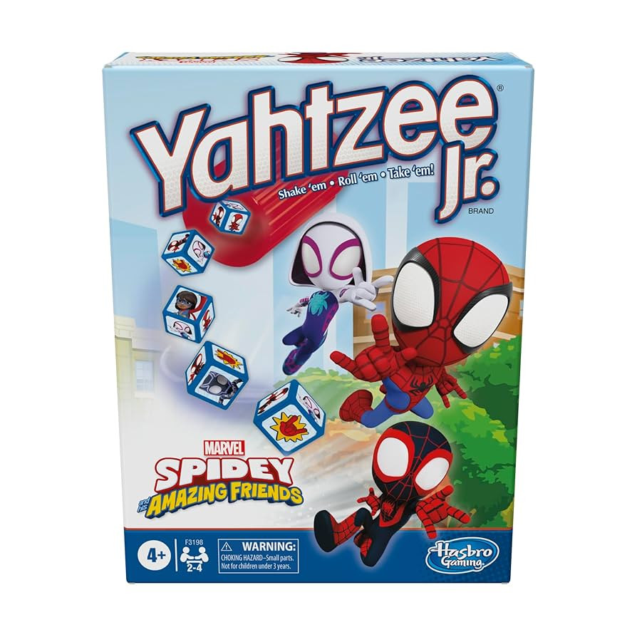 Hasbro Gaming Spidey and His Amazing Friends Yahtzee Jr.Marvel Edition Board Game for Kids, Ages ... | Amazon (US)