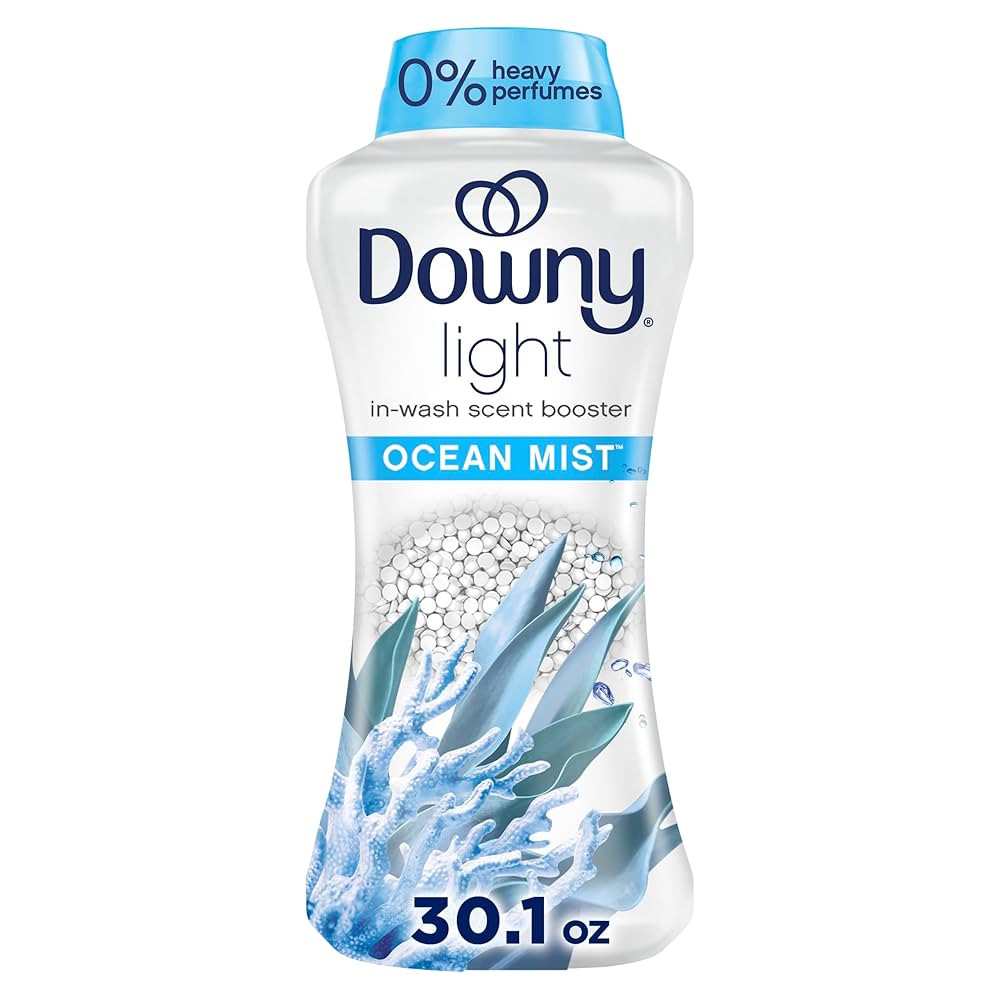 Downy Light Laundry Scent Booster Beads for Washer, Ocean Mist Scent, 30.1 oz, with No Heavy Perf... | Amazon (US)