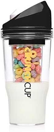 CRUNCHCUP A Portable Cereal Cup - No Spoon. No Bowl. It's Cereal On The Go, XL Black | Amazon (US)