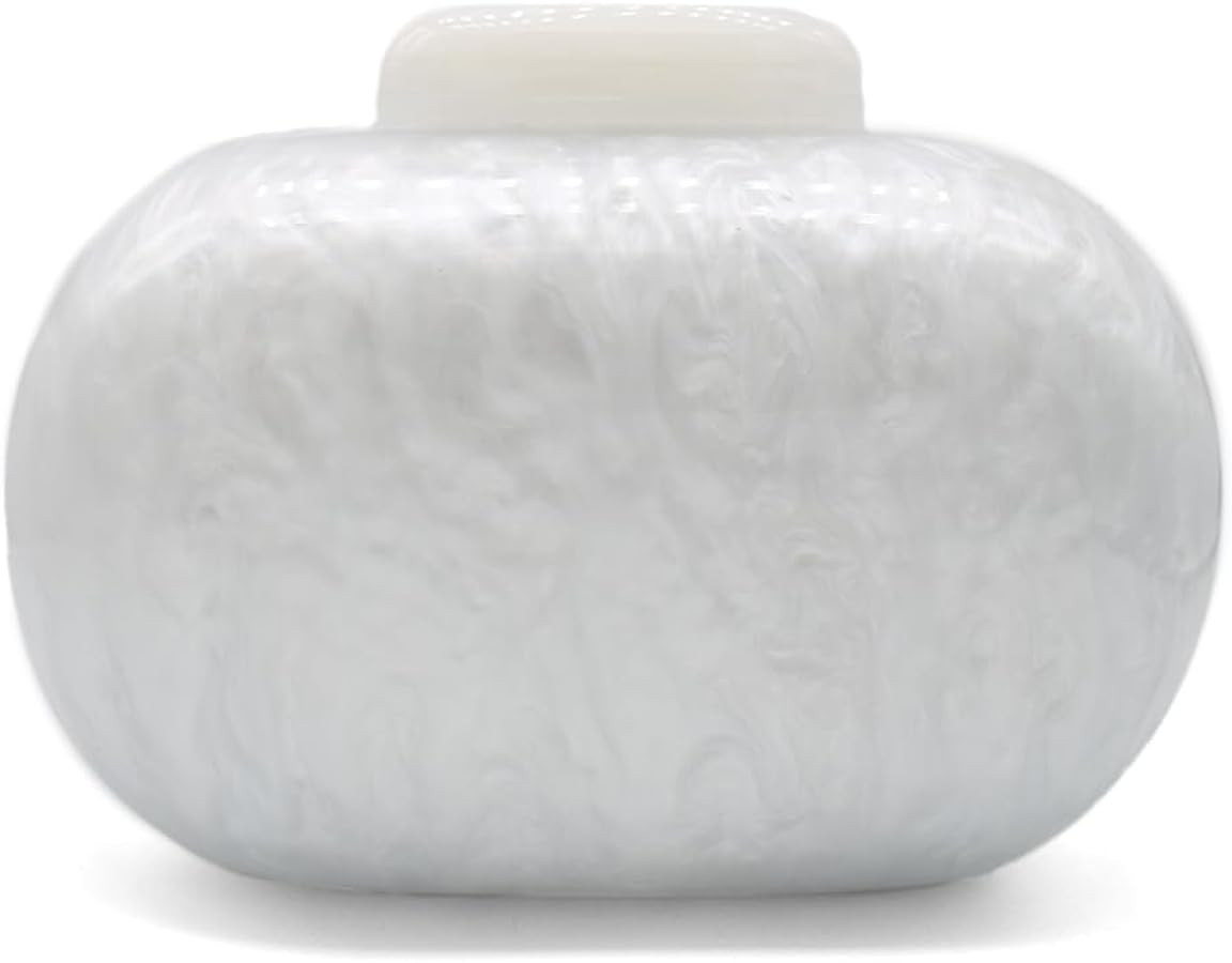 GSYPS Acrylic Evening Clutch Bag for Women Shell Shape Shoulder Crossbody Bag Glitter Marble Purs... | Amazon (US)