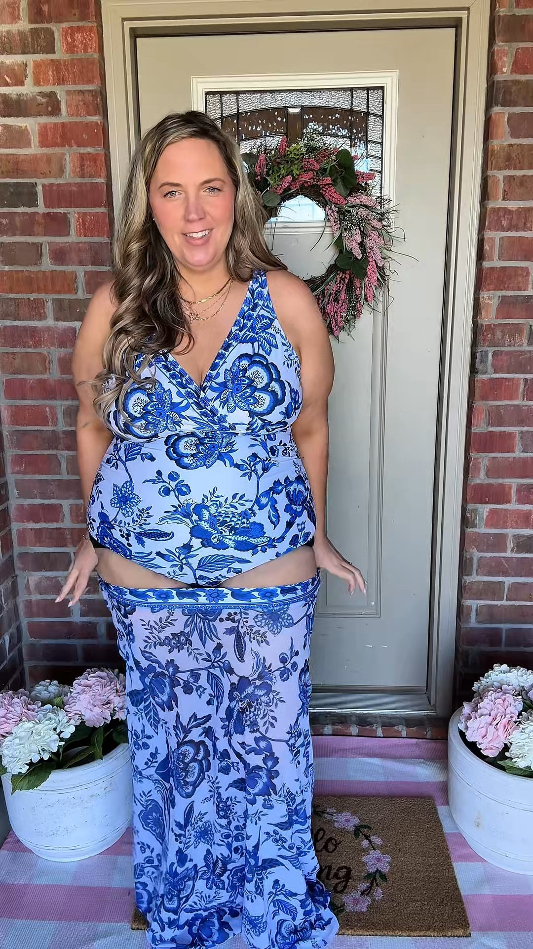 Such a beautiful and flattering swimsuit for our plus size bodies!! #plussizeswimsuits #plussize #swimwear #onepieceswimsuit 

#LTKOver40 #LTKSwim #LTKPlusSize