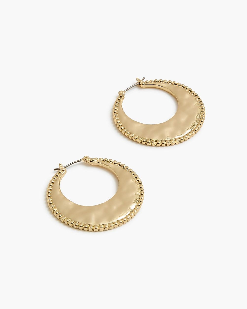 Etched gold hoop earrings | J.Crew Factory