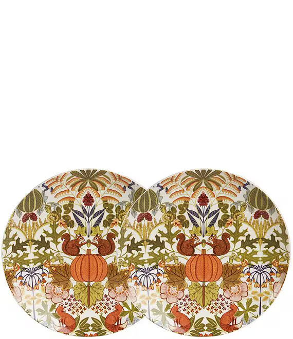Southern LivingWoodland Forage Squirrel Fox Accent Plates, Set of 2 | Dillard's