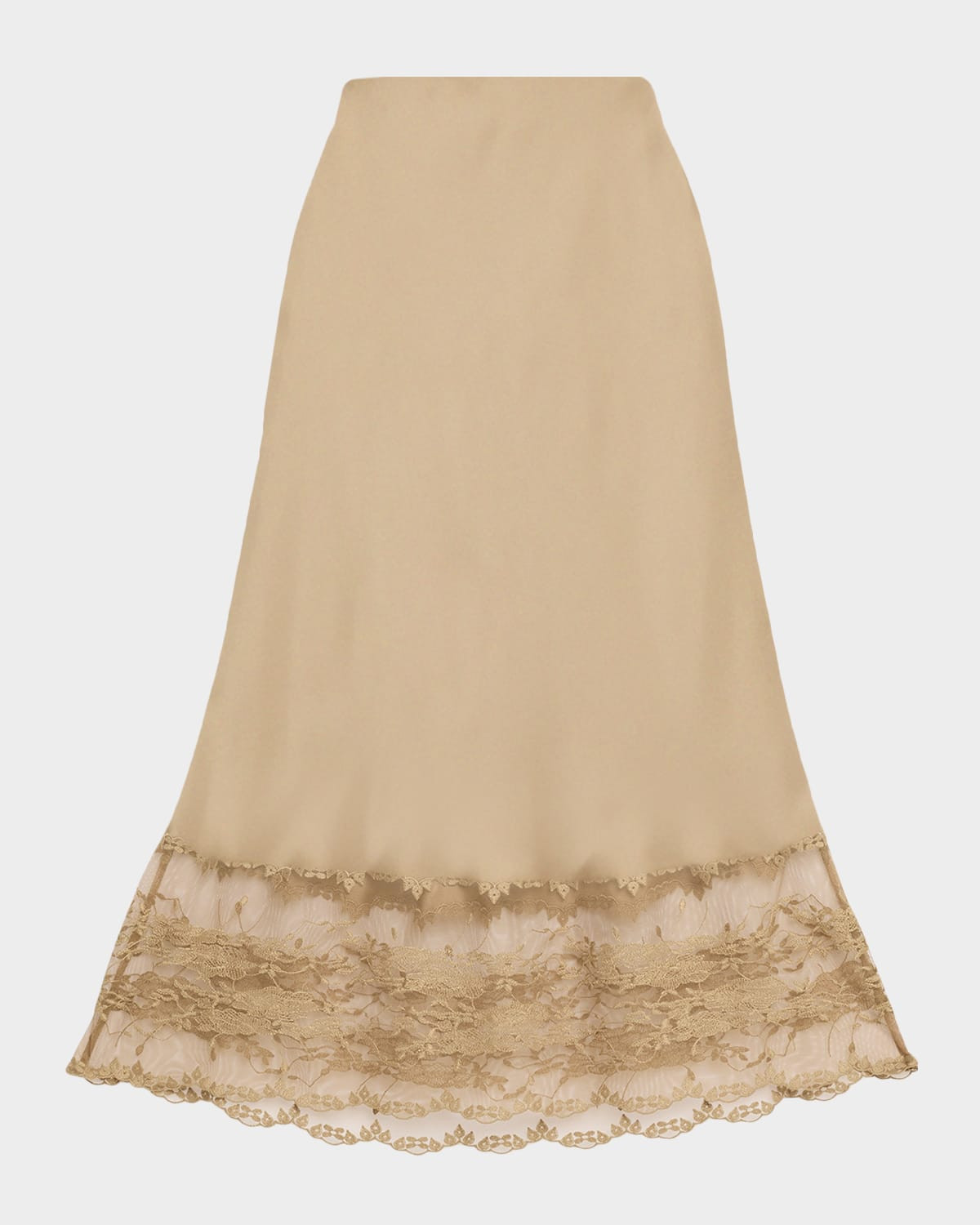 Blake Satin Lace Slip Skirt | Neiman Marcus