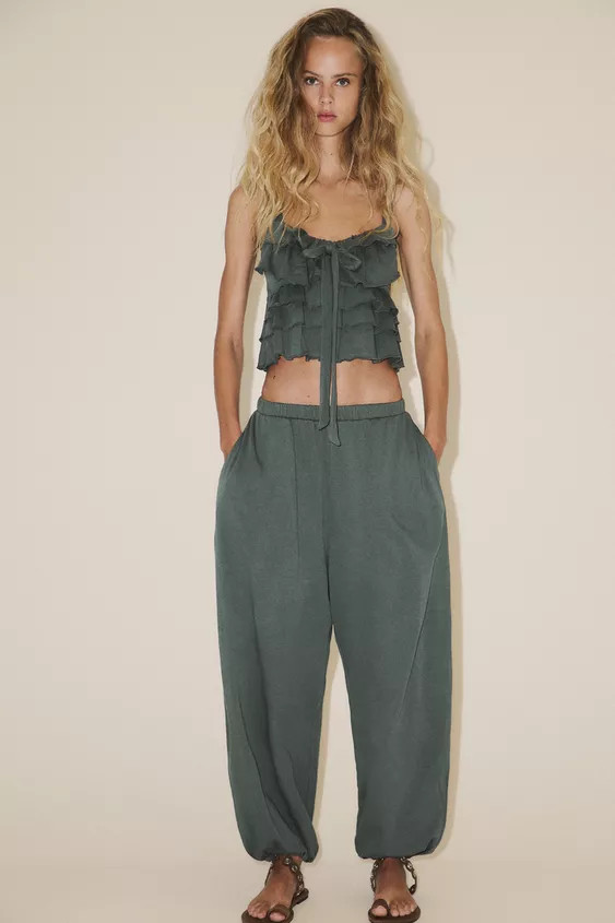 PLUSH BALLOON PANTS | Zara Canada
