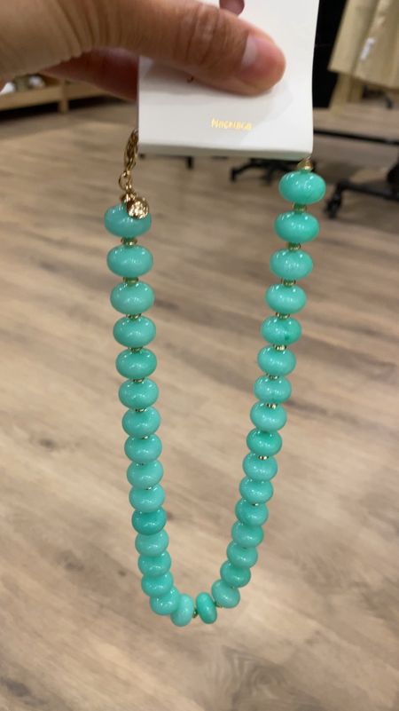 Beaded necklace. Bead necklace  These colorful stone necklaces are pretty and remind me of one at Anthropologie. Comes in 4 different colors. Summer necklace. Spring necklace. Jewelry  

#LTKover40 #LTKfindsunder50 #LTKsalealert