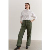 Vintage 28 Waist Olive Green High Pants | Hbt Herringbone Twill Fatigues Trousers Army F106 | Etsy (US)
