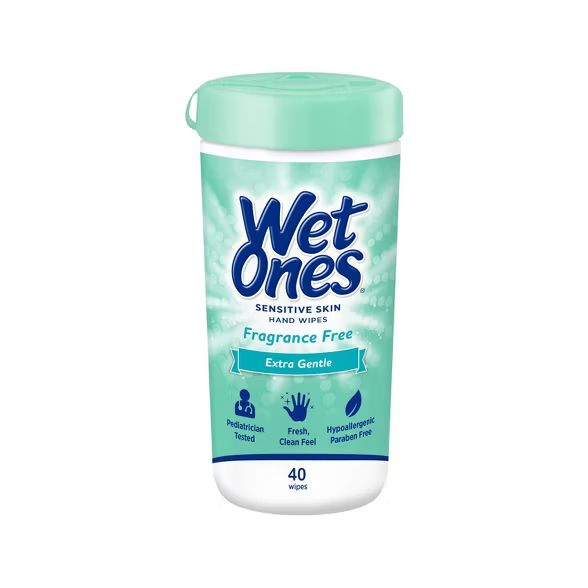 Wet Ones Sensitive Skin Hand Wipes Canister - Fragrance Free - 40ct | Target