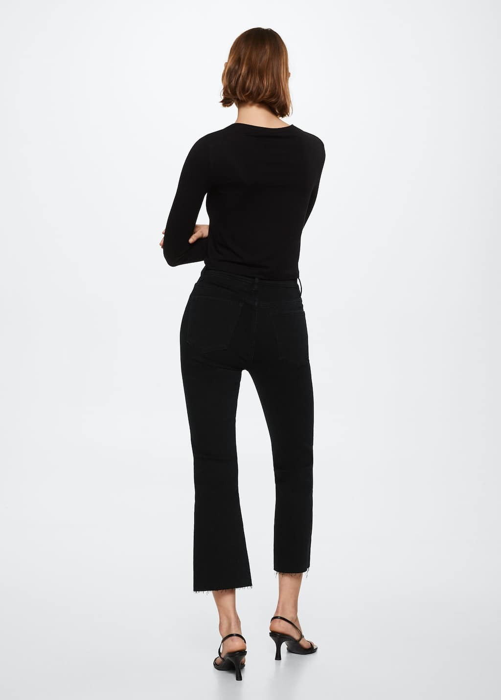High-waist bootcut jeans | MANGO (US)
