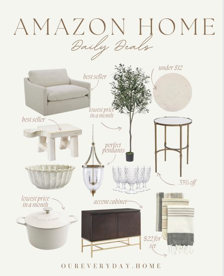 Amazon Daily Deals 
Kitchen pendants 
Accent chair 
Faux olive tree 
Accent table 
Marble charcuterie 
Coffee table decor 
Console table 
Kitchen accessories 

Amazon home decor, amazon style, amazon deal, amazon find, amazon sale, amazon favorite 

home office
oureveryday.home
tv console table
tv stand
dining table 
sectional sofa
light fixtures
living room decor
dining room
amazon home finds
wall art
Home decor 


#LTKunder50 #LTKsalealert #LTKhome