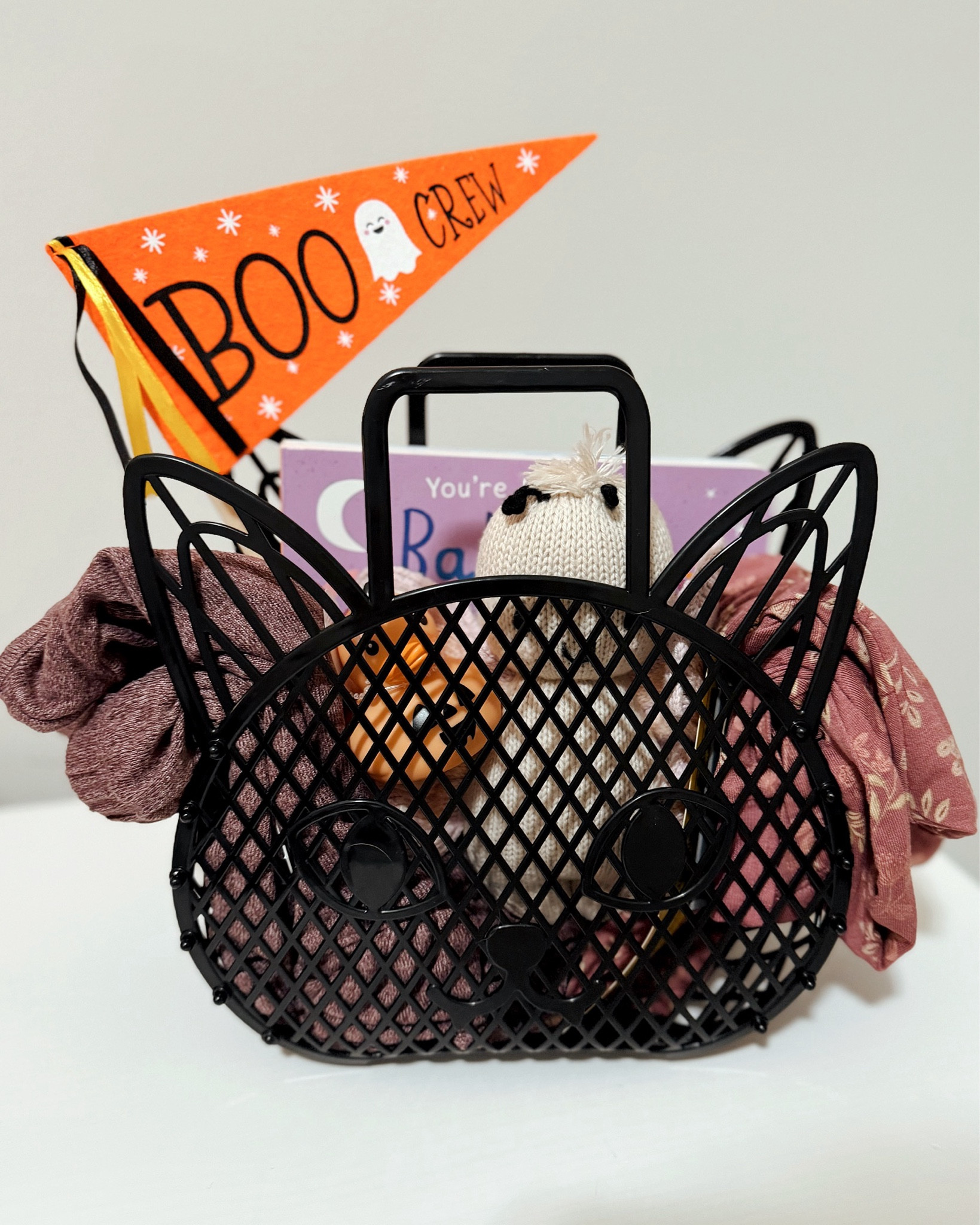 BABY BOO BASKET
would you believe me if i said over half of this came from walmart?? walmart doesnt get enough credit 😭 the flags were $1!!! a lot is sold out for shipping, but check your pickup options! (posting another boo basket, so linking everything that was in both! 

#LTKBaby #LTKFindsUnder50 #LTKFallSale