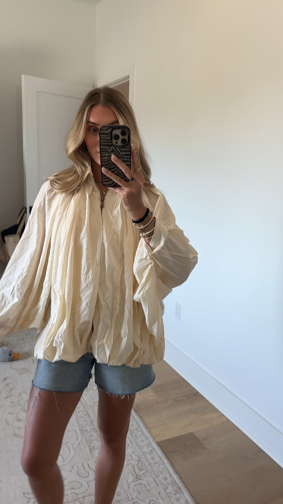 Amazon size small Womens Oversized Jackets Casual Batwing Pleated Shirt Jacket
Streetwear Shirt Jacket, Lighweight Zip Up Tops, Fall Winter Daily Work Outfits,Batwing Sleeve Coat with Pockets

#LTKootd #LTKSeasonal #LTKdayinmylife