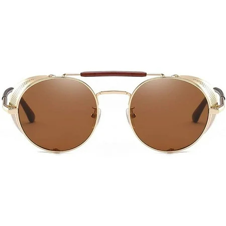 Steampunk Sunglasses Women Men Retro Gothic Retro Glasses Protective Ring Goggles with Side Shields | Walmart (US)