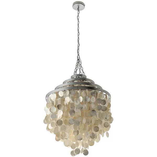 Capiz Seashell 2-Light Unique / Statement Tiered Chandelier | Wayfair North America