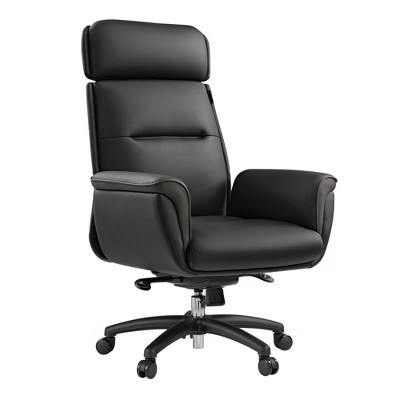 Royal, Microfiber Leather Executive Office Chair,30.9" D x 29.7" W x 47.64''-50.39" H,Black | Target