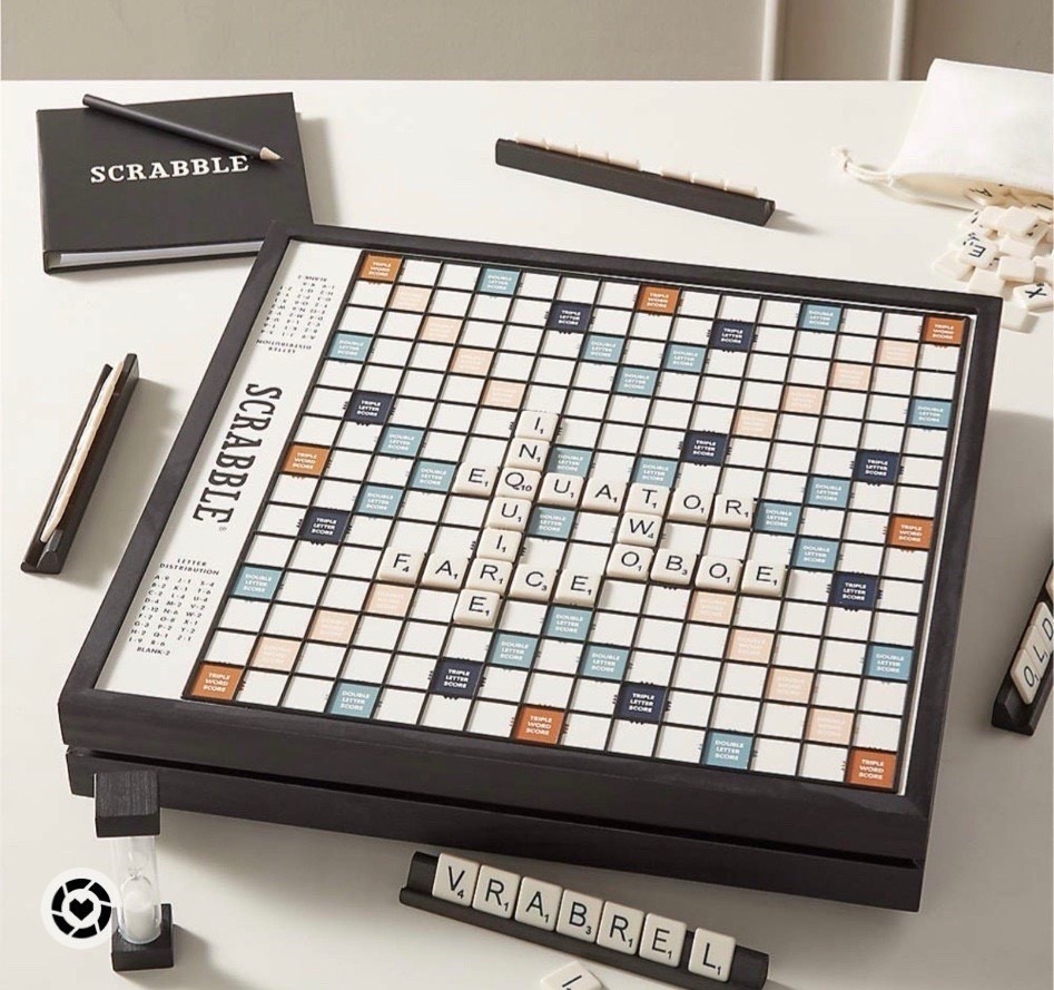 SecretsofYve: Scrabble is a family favorite! Grew up playing it and even won money.
Gift idea. 
#Secretsofyve #ltkgiftguide
Always humbled & thankful to have you here.. New posts daily at 3pm & 4:15pm EST. 
CEO: PATESI Global & PATESIfoundation.org
@secretsofyve : where beautiful meets practical, comfy meets style, affordable meets glam with a splash of splurge every now and then. I do LOVE a good sale and combining codes! #ltkstyletip #ltksalealert #ltkfamily #ltku #ltkfindsunder100 #ltkfindsunder50 #ltkover40 #ltkpetite #ltkplussize #ltkmidsize #ltktravel #ltkstorytime #ltkholiday #ltkparties #ltkbump #ltktall #ltkkids #ltkwatchnow secretsofyve 

#LTKMens #LTKHome #LTKSeasonal