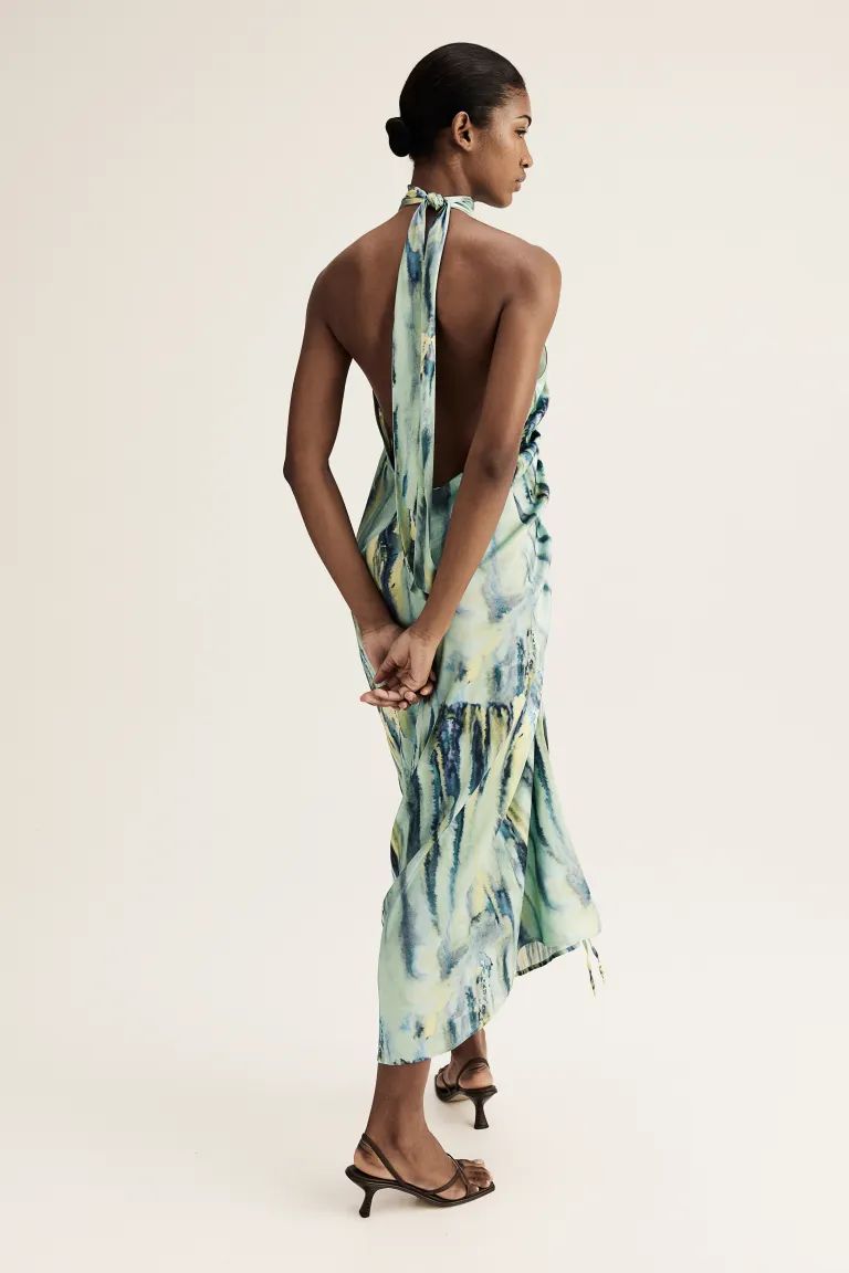 Walerygz Maxi Dress - Ärmellos - Maxi - Green Aqua Art - Ladies | H&M DE | H&M (DE, AT, CH, NL, FI)