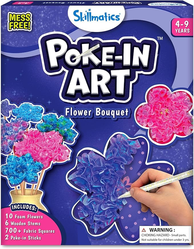 Skillmatics Poke-in Art - Flower Bouquet, Mess-Free Creative Activity, DIY Wood Craft Kits, Gifts... | Amazon (US)