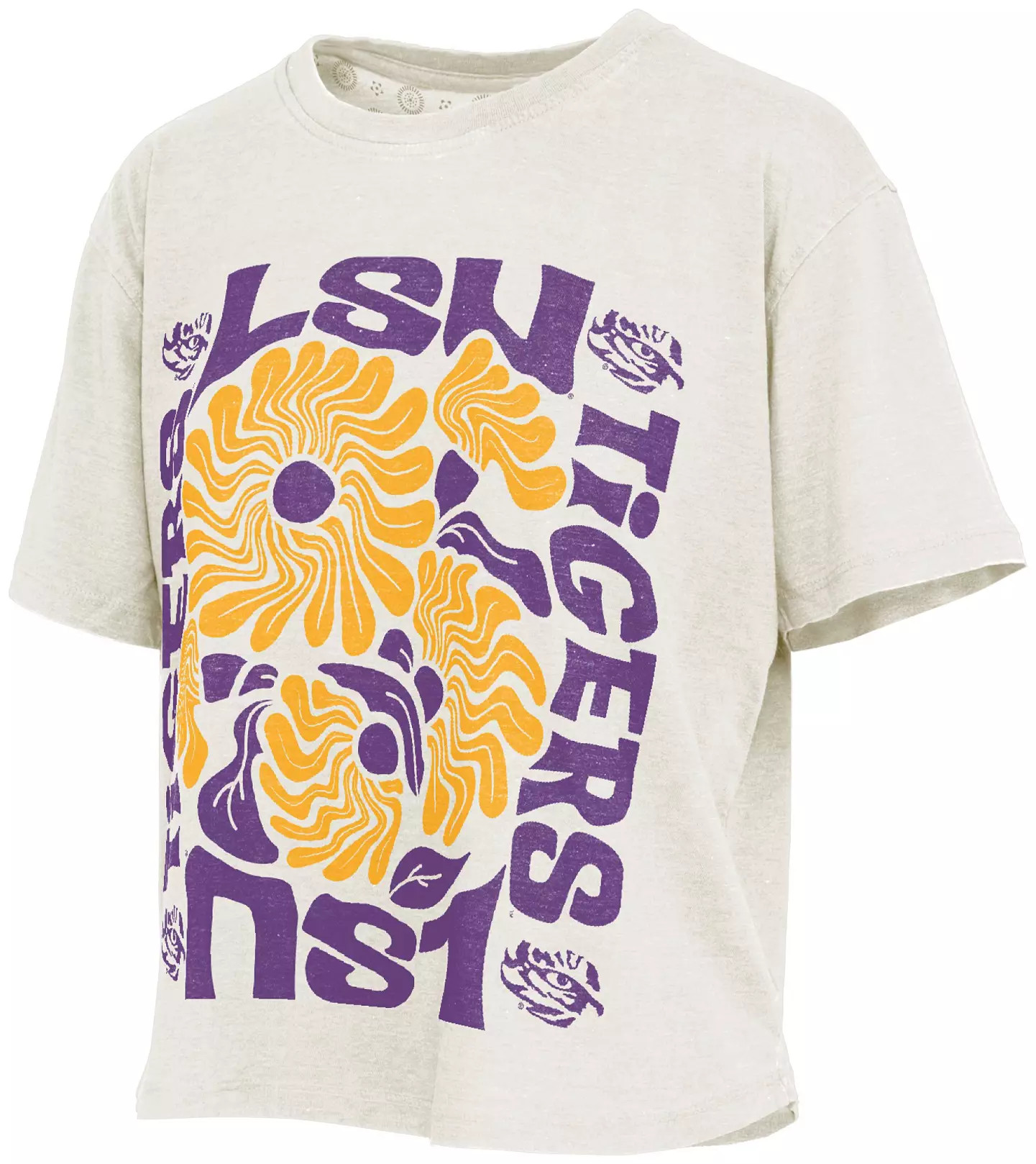 Pressbox Women's LSU Tigers Ivory Floral Vintage Shirt | DICK'S Sporting Goods