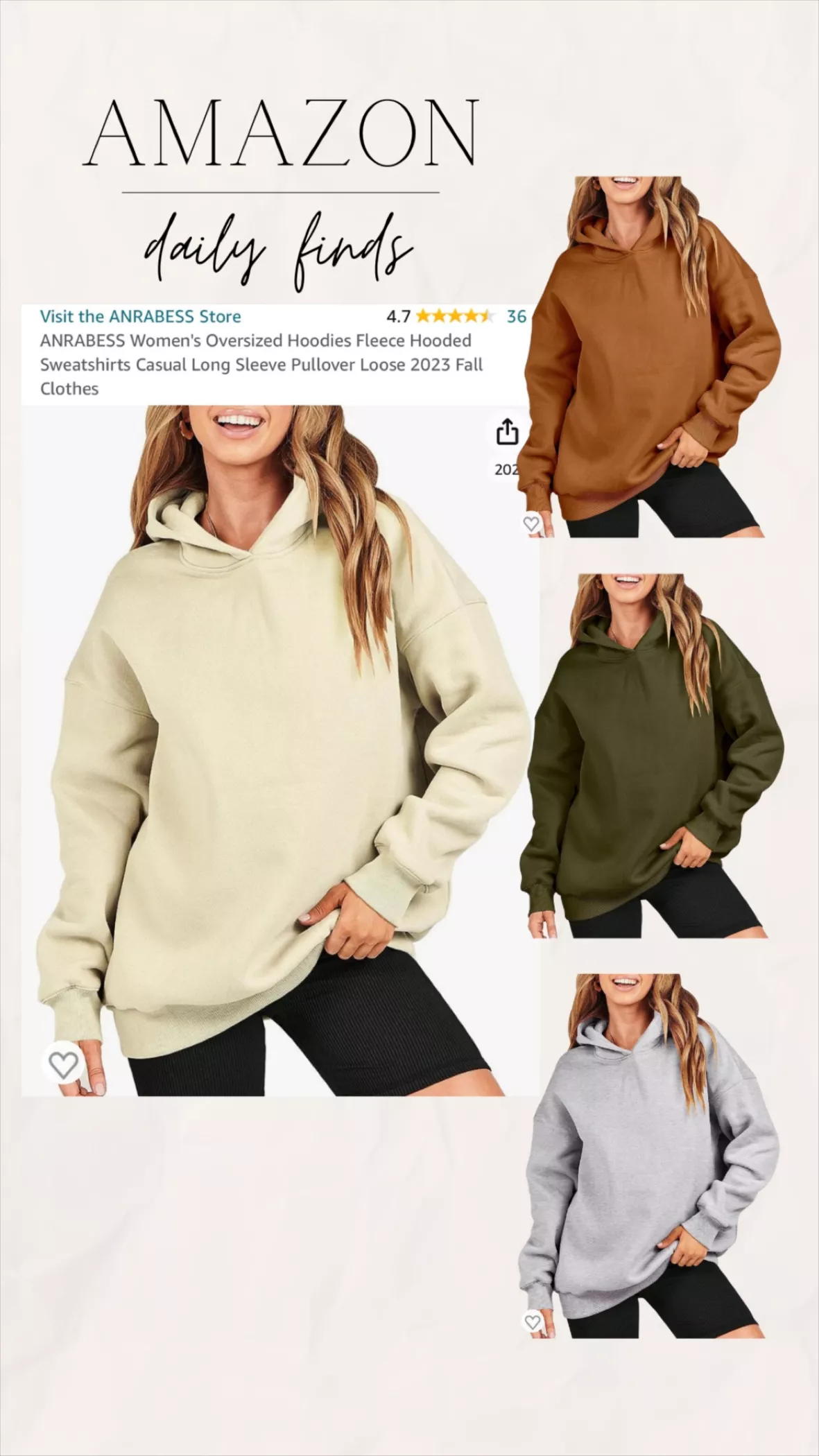 ANRABESS Women's Oversized … curated on LTK